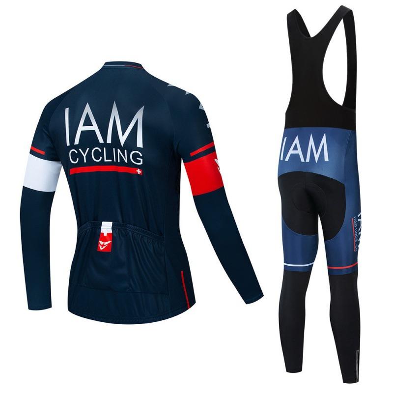 Langarm-Radanzug, Herren Frühjahrs- und Herbst-Tour de France Radtrikot, Radbekleidung und Hose sind atmungsaktiv und schnelltrocknend.