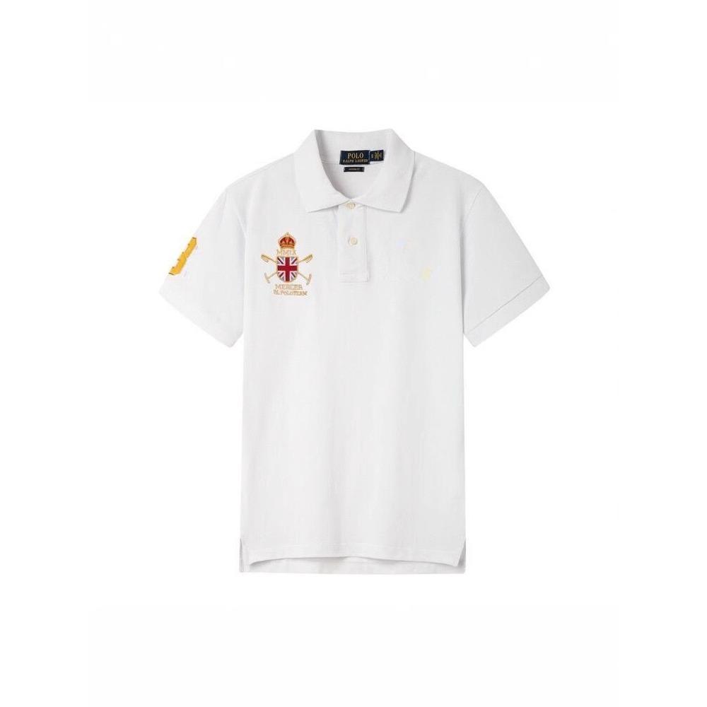 RogueWave Nye Poloskjorter for Menn Bomull Broderi, Kortermet Fasjonable Golf Sporty T-skjorter
