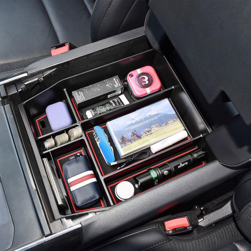 For    2024 2025 Ford F150 Center Console Tray Organizer Armrest Storage Box Container Secondary Car Box Accessories