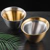 3Pcs Korean Style Salad Bowl Stainless Steel Soup Serving Basin Meal Prep Bowl  Snack
