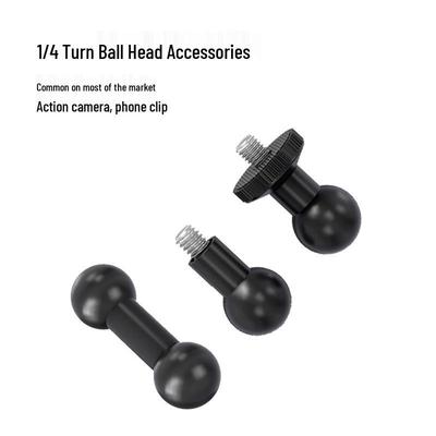 17mm Anti-Shake Rotatable Mobile Streaming Stand with 1/4" Thread Ball Head Adapter