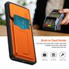 KEYSION Card Slot Holder Bag Phone Case for ZTE Blade A36 Slide Camera Protection Kickstand Shockproof Back Cover for Blade A36