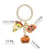 Halloween Ghost Witch Hat Pumpkin Earrings Enamel Necklace Set Drop Oil Process Cartoon Jewelry Festival Gift Accessory