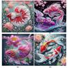 5D DIY Partial Special Shaped Drill Diamond Painting Kit Fish Decoration
