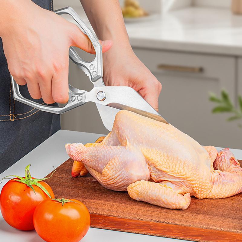 Kitchen Scissors Heavy Duty Stainless Steel Multifunctional Bone Cutting Sharp Accessories