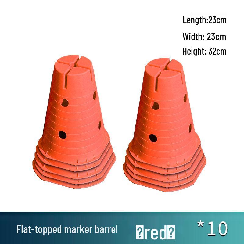 Children's Sensory Training Ice Cream Marker Cones with Holes - Kindergarten Flat-Top Bucket Hurdles and Teaching Aids