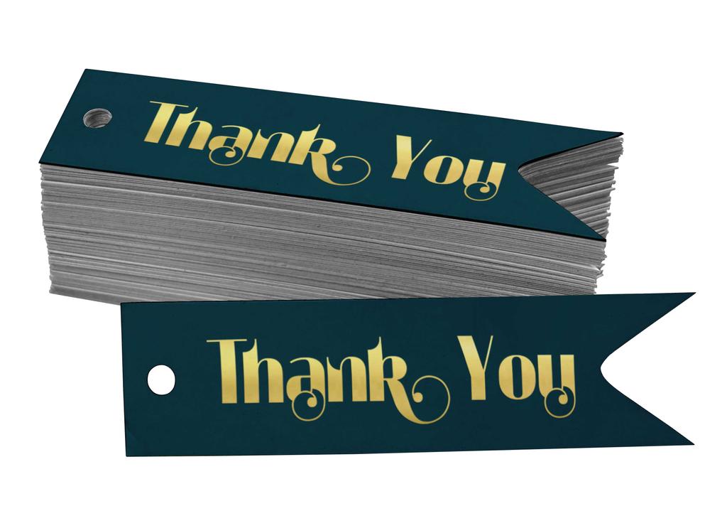 Inkdotpot Gold Foil Paper Hang Tags Thank You Bridal Shower Favor Tags 100