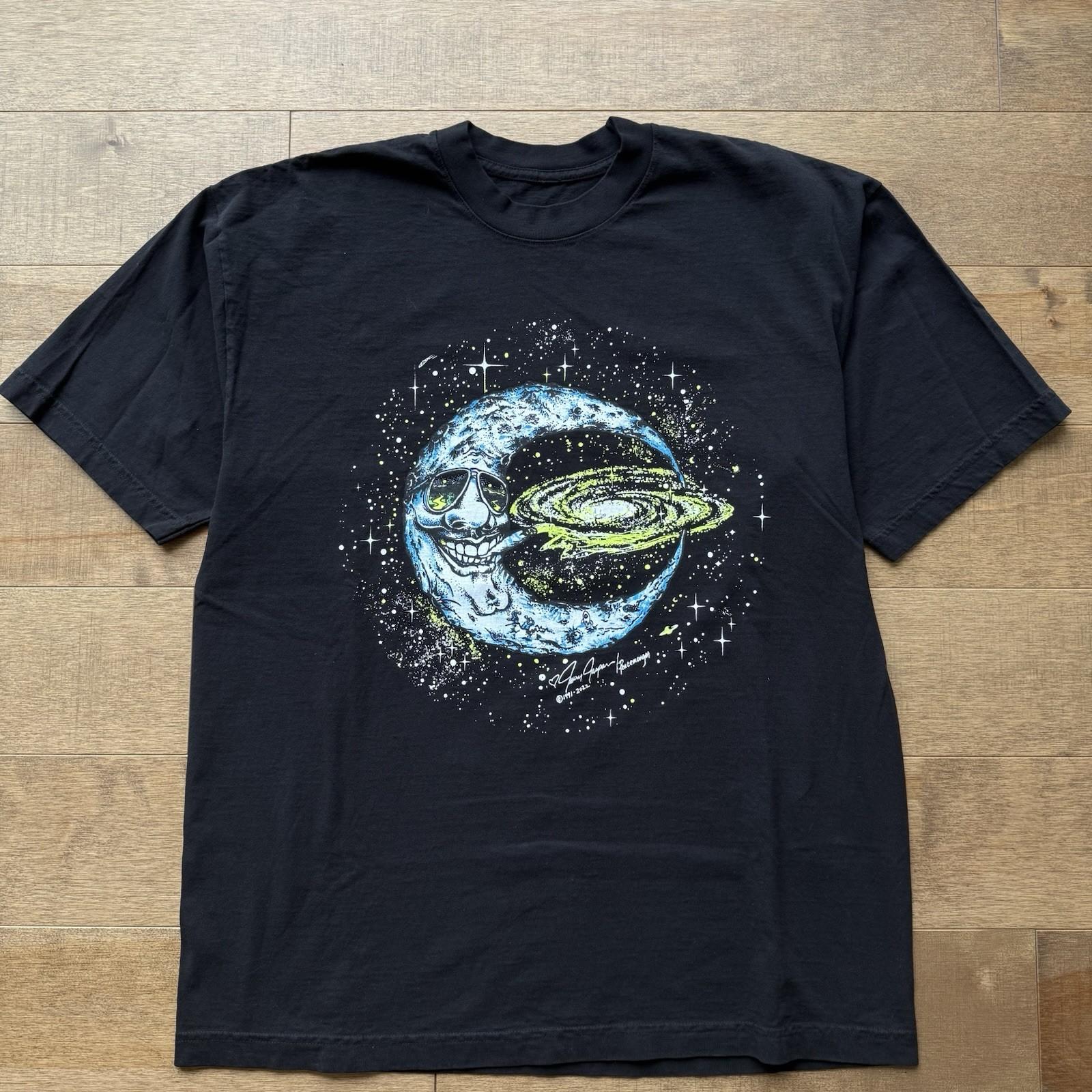 Grateful Dead Lot Art T-shirt Jerry Jaspar Smoking Moon Glow In The Dark S разноцветный
