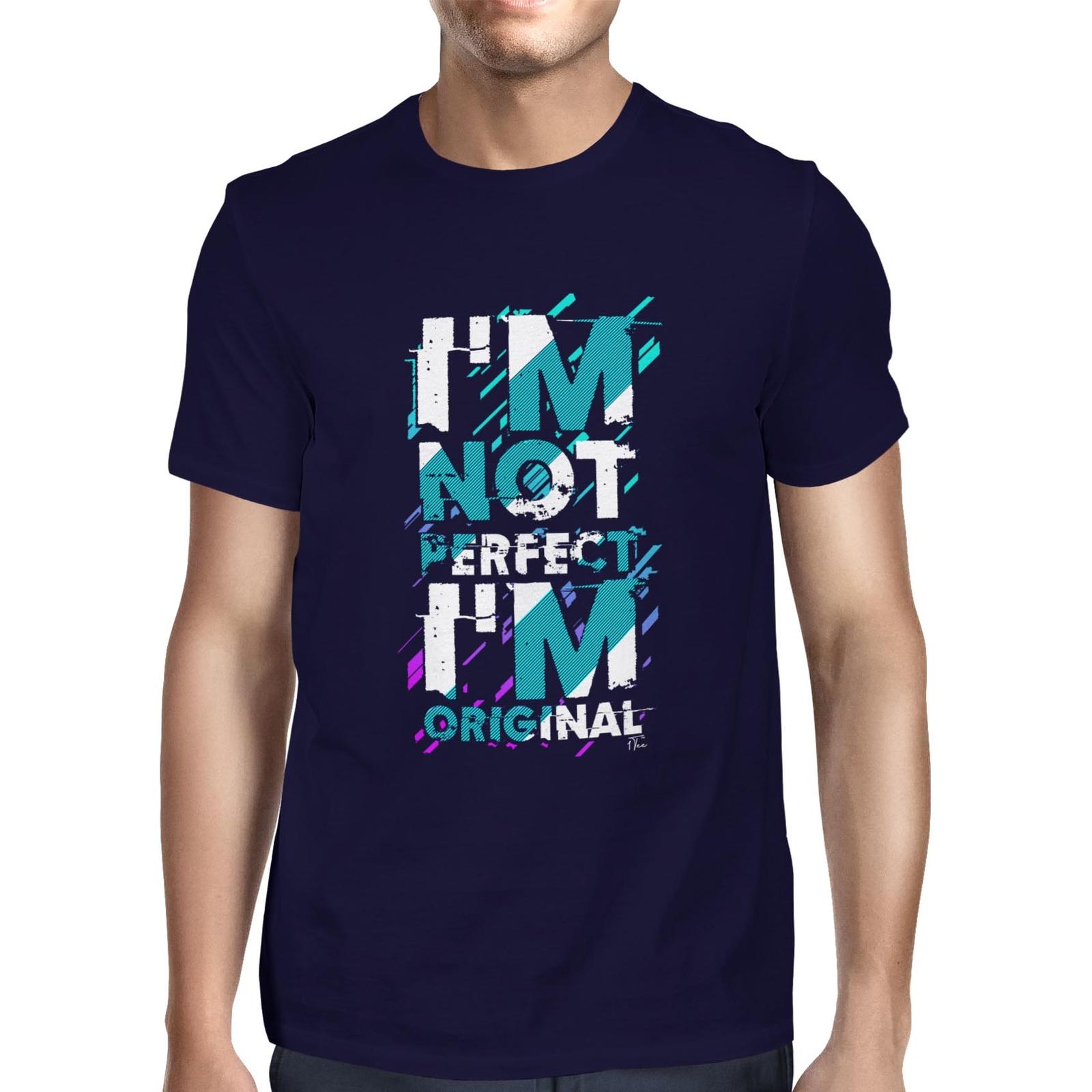 1Tee Mens I m not Perfect I m Original T-Shirt S