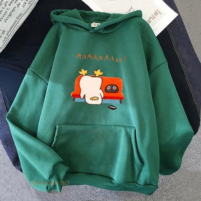 Duck Kawaii Cartoon Hoodies Casual Long Sleeve Ropa Mujer Sweatshirt Comfortable Regulai Fit Women Men Sudaderas Con Capucha