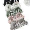 Sexy bra, letter thin shoulder strap, underwear gathered, seamless back, sports bra, comfortable and breathable