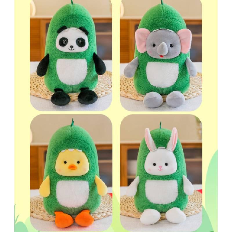 Cute Transforming Dinosaur Plush Toy For Kids' Birthday Gifts Short Hair Breathable Comfortable No Fading Available In Bunny Panda Duck Elephant
