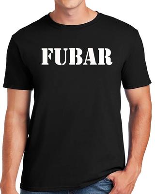 British Army Fubar TShirt Men#039;s Short Sleeve Military Slang MASH Tee Top Unisex T-Shirt