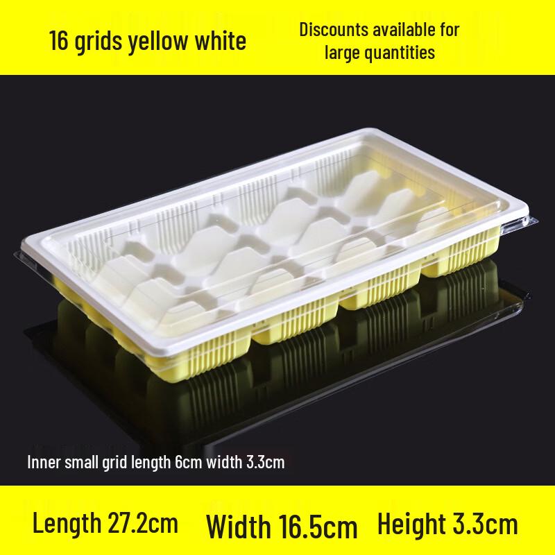 Disposable 16-Grid Dumpling Freezer Container