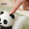 Decorative Figures for Study 3D Printed Panda Ornaments, Cute & Pillow Desktop Figurine, Stress Relief Sculpture Car Interior Styling Ornaments