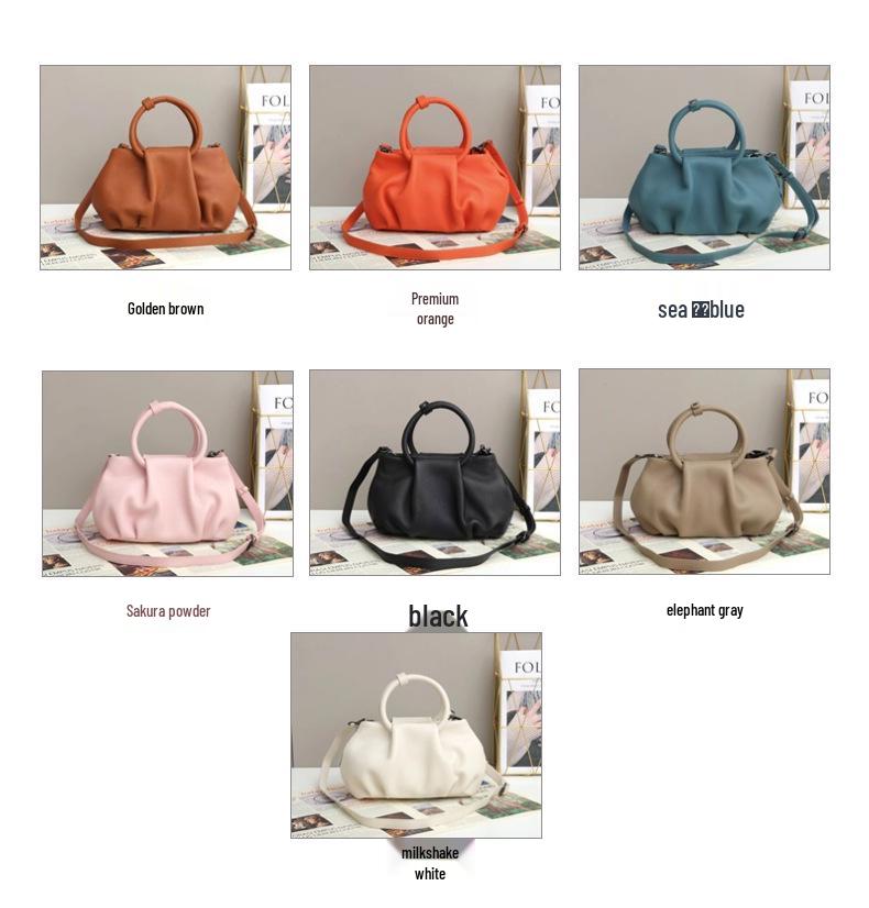Women's Summer 2025 Trendy Designer Pleated Cloud Bag - Stylish Single Shoulder Handbag & Crossbody