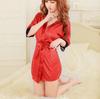 Sexy lingerie sexy purple oily open bathrobe sexy pure large size flirting couple robe