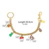 Cute  Bag Keychain Flower Cherries And Cookies Pendant Bag Chain For Women Bag Charm Cute Accessories Jewelry Gifts
