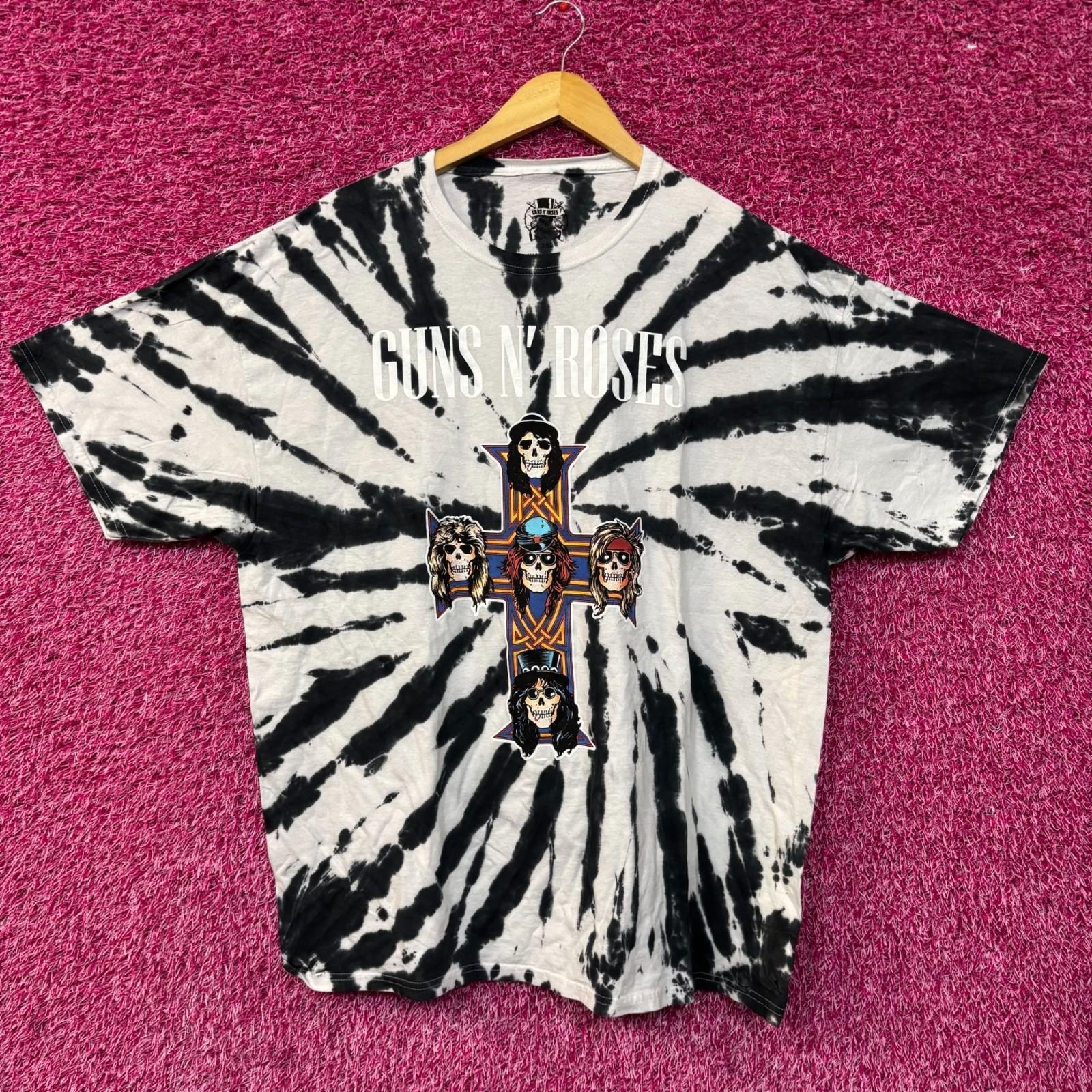 Guns N  Roses Appetite for Destruction Tie Dye T-Shirt 2XL S