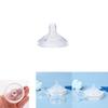 Wide Mouth Baby Bottle Nipple Food Grade Silicone Medium Clear