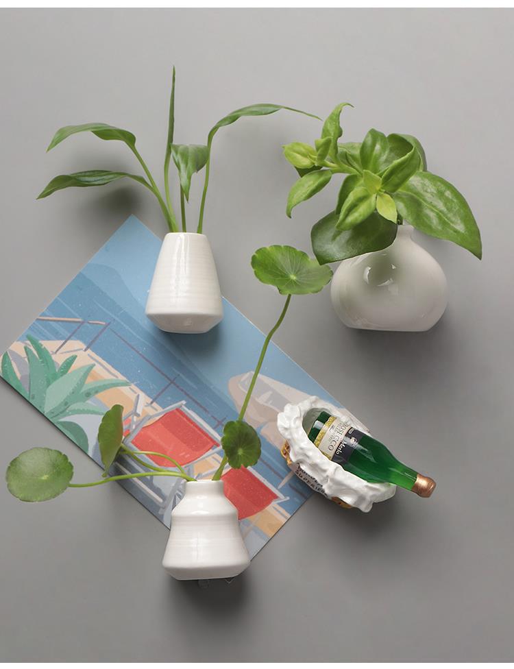 Ceramic Vase 3D Refrigerator Magnet - Creative Magnetic Sticker for Decor