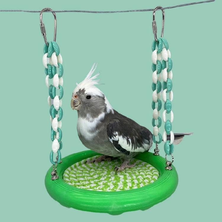 Interactive Pet Cage Hammock Hanging Bed for Bird Parrot and Small Rodents Stimulating Play Engages and Entertain