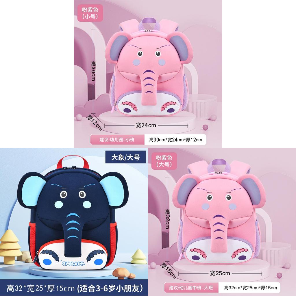 Kids Cartoon School Backpack With Dacron Material For Preschool Children