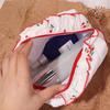 Large Capacity Cherry Cosmetic Bag Cherry Printed Wash Storage Bag Cherry Makeup Bag  Women Girl