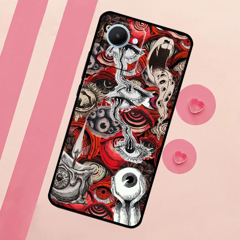 Scary Face Eyes For Realme 15 Pro 10 11 12 13 14 Pro Plus GT7 C67 C65 C63 C61 C55 C53 C51 C35 C71 C75 Case