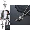 Mens Stainless Steel Jesus Christ Face Crucifix Cross Pendant Necklace Fashionable And Religious