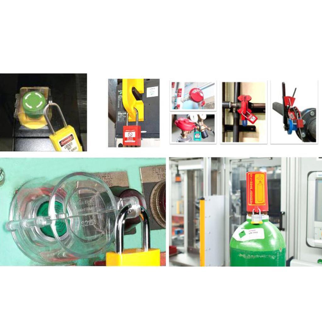 Stainless Steel Cable Safety Padlock Lockout Isolation Lock Heavy-Duty and Secure