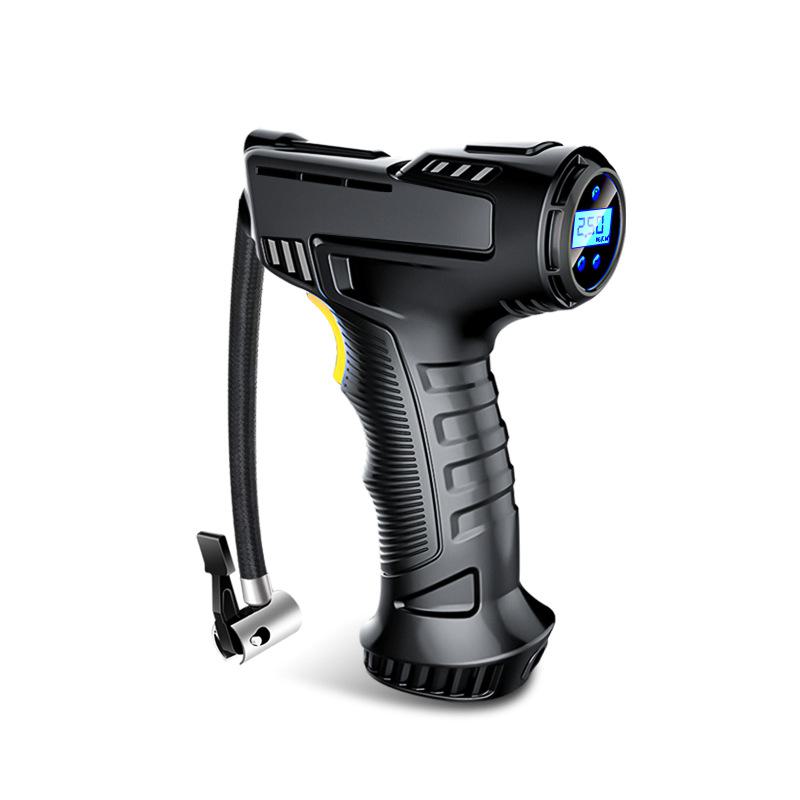 Bærbar høyeffekt billuftpumpe for biler, multifunksjonell med trådløs elektrisk sylinder for små dekk.