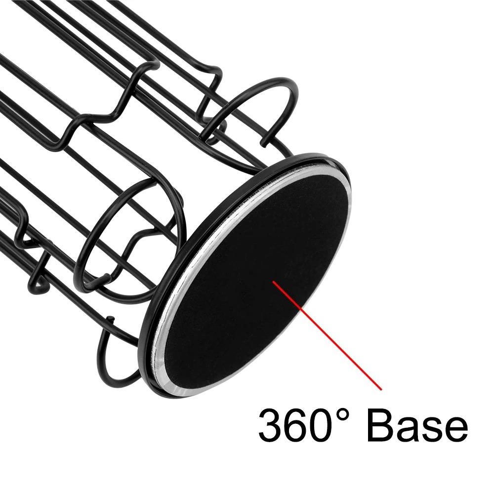 Black Rotatable Coffee Pod Holder Vertical Coffee Capsule Tower Stand  Kitchen