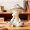 Miniature Meditations Mushroom Statue With Intricate Detail Ideal For Home Office Decoration and Garden Ornament Gift