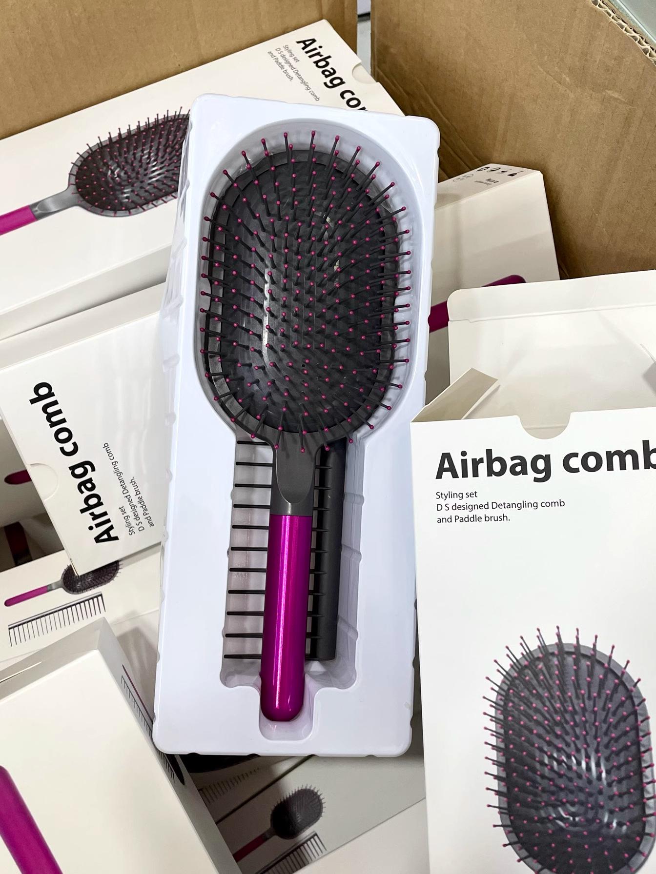 

Массажная расческа-подушка премиум-класса для длинных волос Mosen Air Cushion Brush розы красного