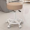 Beauty Rotating Stool with Backrest - Makeup/Barber/Dressing Table Chair with Casters
