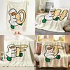 Character A Avatar D Duck Throw Hot Flannel Throw Blanket Suitable for Sofa Living Room Bedroom Soft