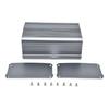 Aluminum Alloy Electronic Case and Panel 55x95x130mm for Heat Dissipation In Power Amplifiers Enclosures and Builds