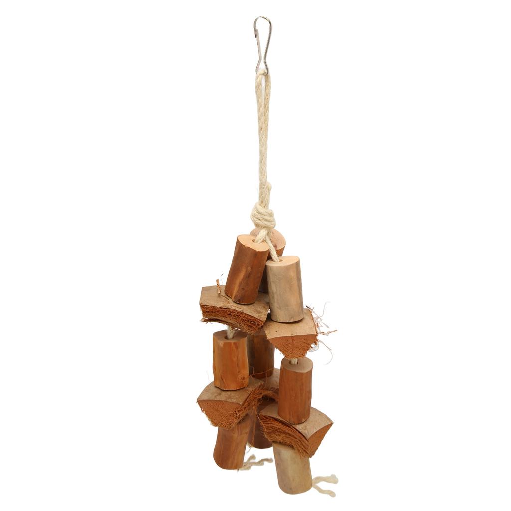 Vogel Kau Spielzeug Holzscheite Kokosnussschale Schnabel und Krallen Schleifen Papageienkäfig Spielzeug für Conure Nymphensittiche Wellensittiche Schöne Vögel
