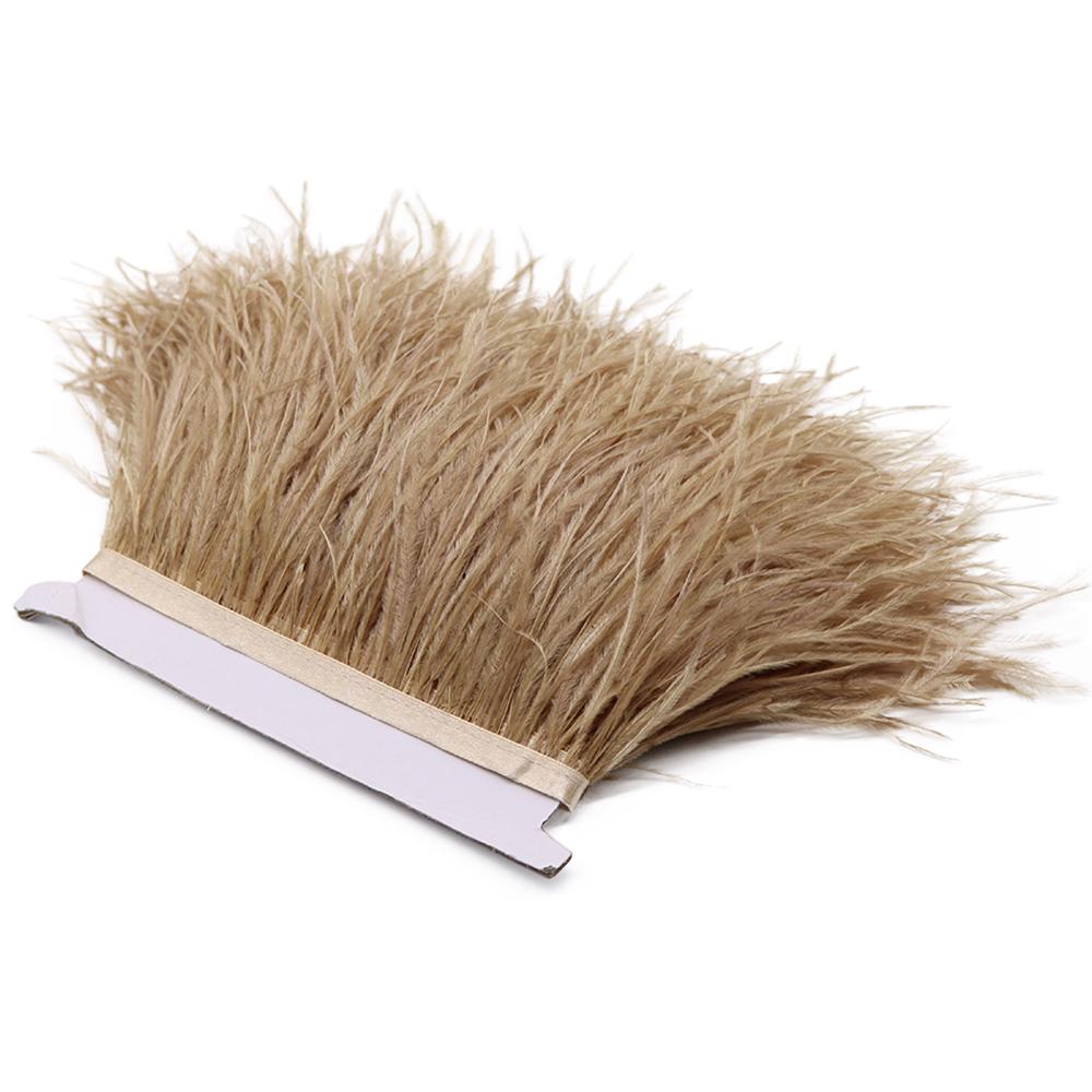Nastro con Bordatura di Piume di Struzzo Azzurro FeatherLight Frange di Piume di Struzzo Vere per Abbigliamento da Festa Decorazioni per Cucito Piume Artigianato Fai da Te