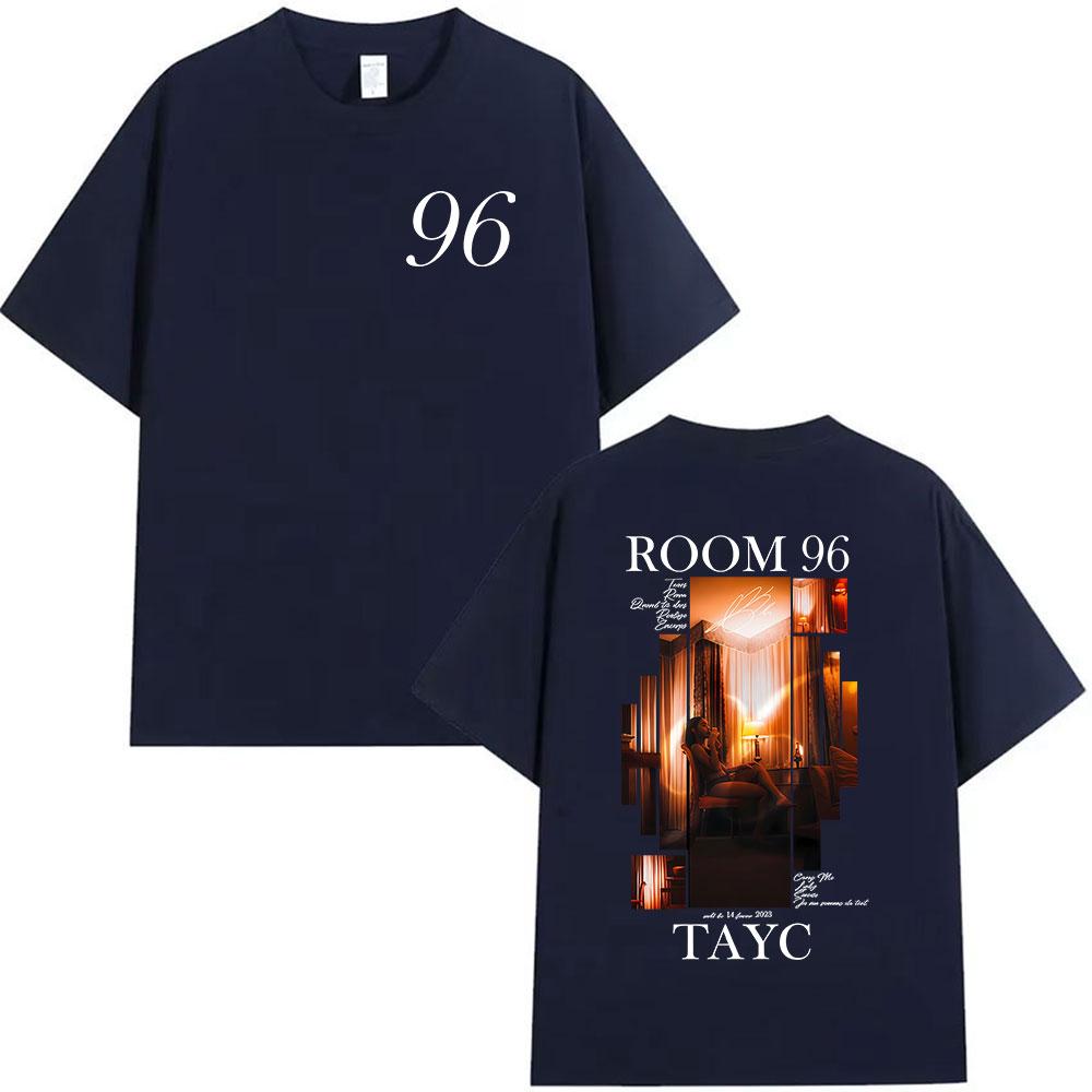 

Rapper Tayc ROOM 96 Album Tour 2025 Product T-shirt Men s and Women s Retro Fashion Summer Print 100% Pure Cotton T-shirt 3XL
