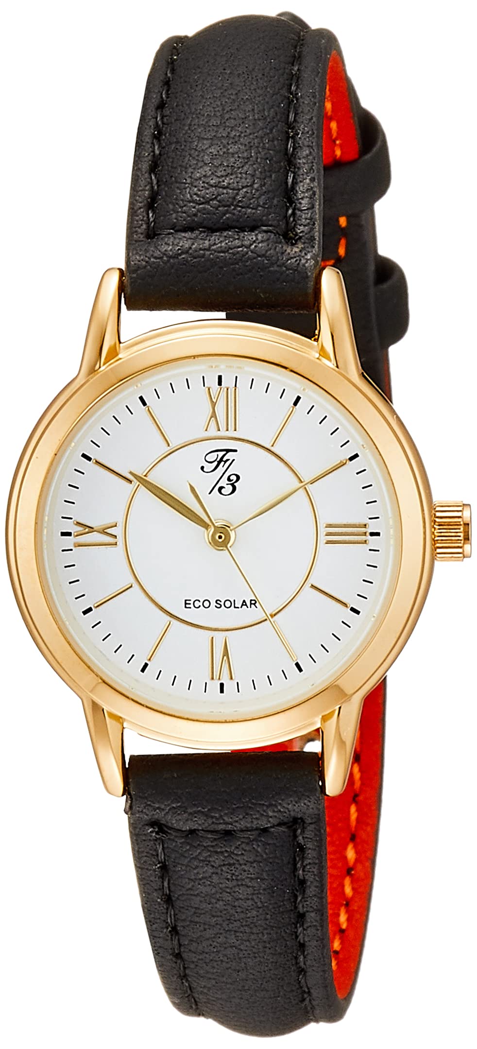 ALIAS F3 Солнечные Аналоговые Водонепроницаемые Часы с Кожаным Ремешком FP009BK1S Черные Женские чёрный