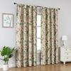 American Pastoral Print Blackout Curtain For Luxury Living Room,Noise Reduction Dustproof Blackout Curtain,Home Window Curtains