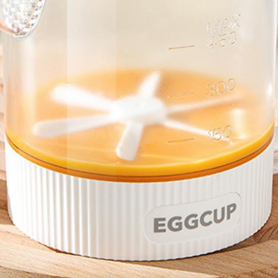 Ręczny trzepak do jajek Kuchenny trzepak do jajek z dziobkiem filtrującym Mieszadło do jajek zapobiegające rozlewaniu Obsługa jedną ręką Kubek do mieszania sosów Winaigrette