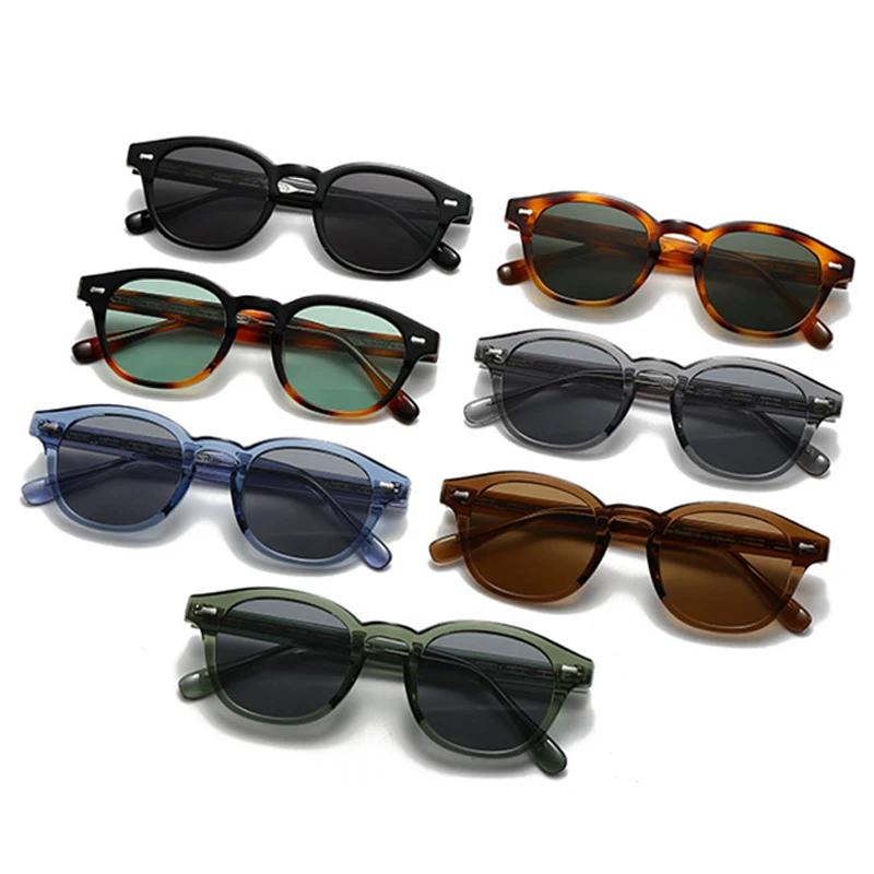  Quality Ins Popular Fashion Women Luxury Sunglasses Round Punk Retro Rivets Shades UV400 Sun Glasses