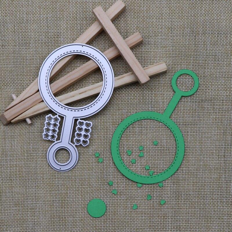 Circle Key Metal Cutting Dies Cut Mold Star Heart Decor Scrapbook Paper Craft Knife Mold Stencil