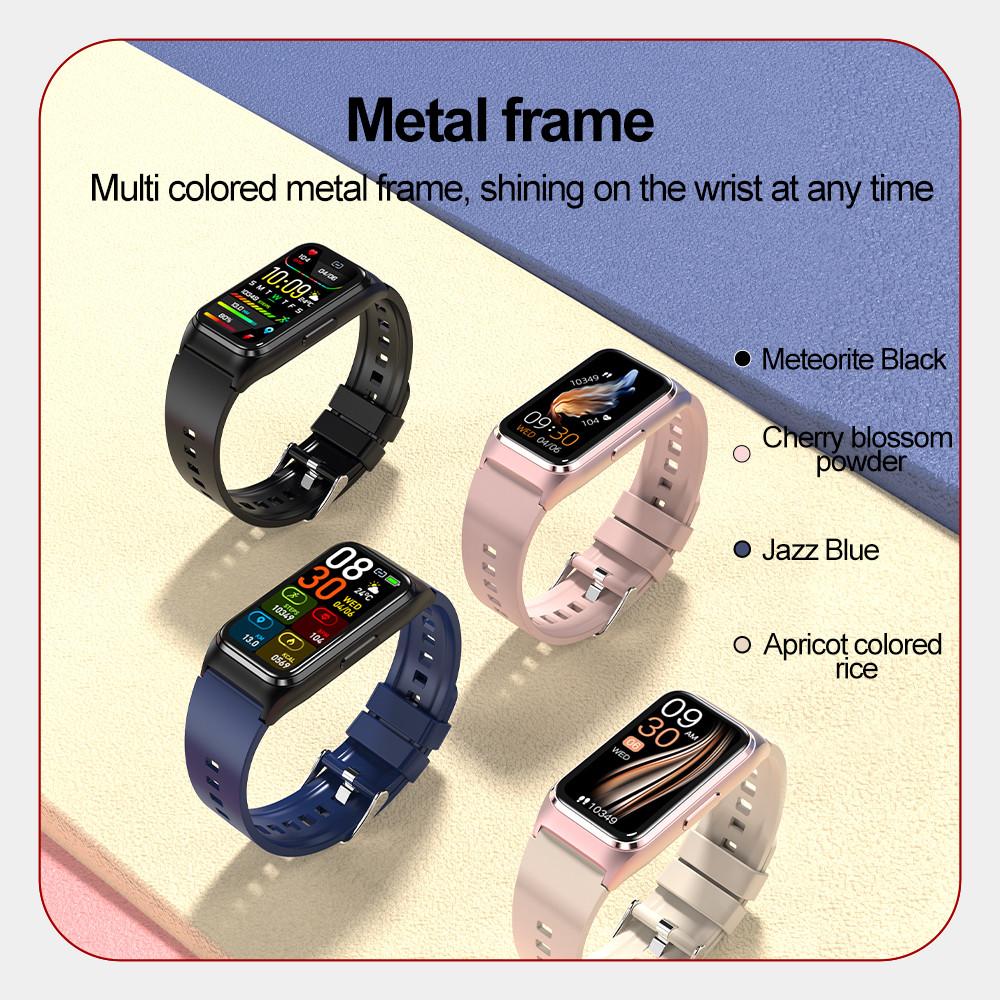 TK75 1,47 cala Smartwatch Monitor Tętna Natlenienia Krwi Temperatury Ciała Tracker Fitness