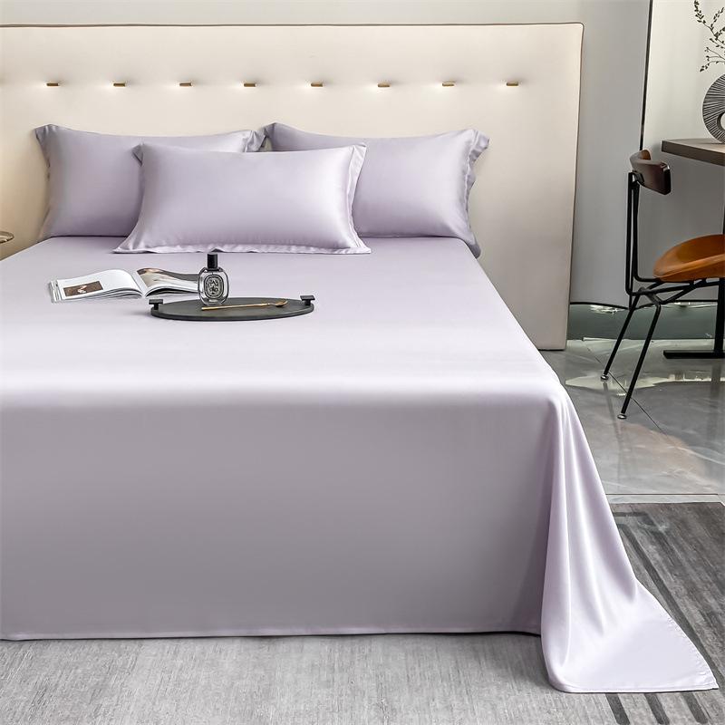 Cearșaf de pat cu un singur produs Tencel, culoare solidă de vară, 100S 160*230cm white