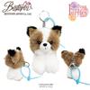 [BESTEVER] Fluffy Furries Plush Keychain Bag Charm Dog Chihuahua Mixed Puppy 46266