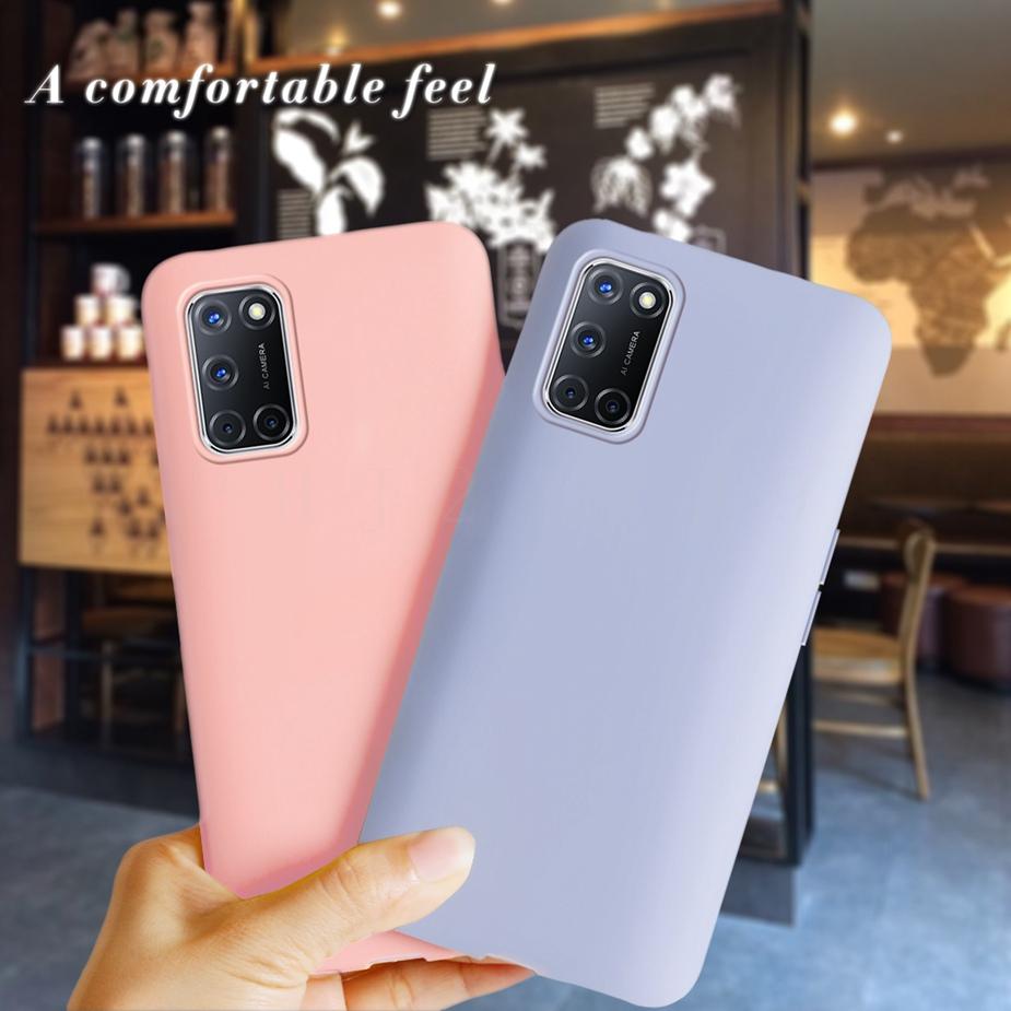 For OPPO A52 A72 A92 Case Silicone TPU Soft Phone Case For OPPO A72 A52 A 72 52 92 OPPOA72 OppoA52 Cases Candy Full Cover Coque